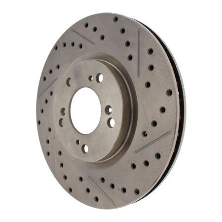 Centric StopTech Select Sport Drilled and Slotted Brake Rotor; Front Left, StopTech 227.40048L